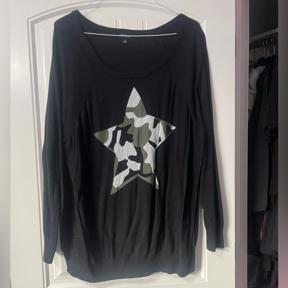 Torrid Camo Star Sweater 4